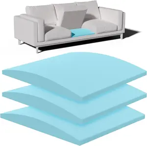 Couch Cushion Support for Sagging Seat - 20" x 20" High-Density Curved Foam Sofa Cushion Support Board,Couch Supporter for Under The Cushions,Blue 1/2/3 Pack