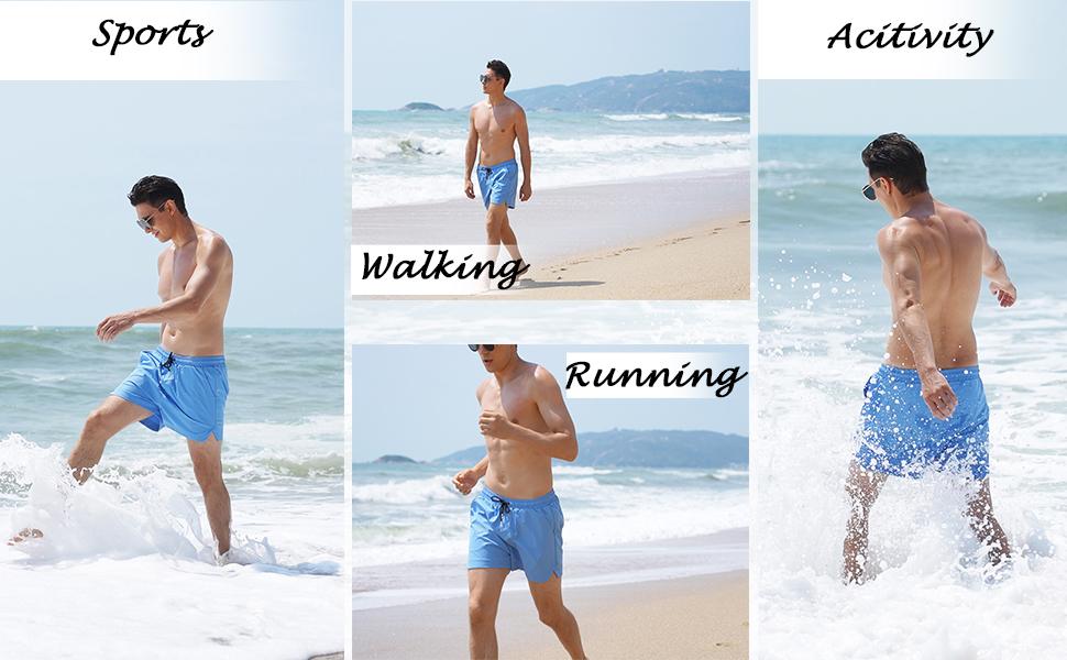 COOFANDY Men's Swim Trunks Quick Dry Summer Beach Shorts Swimwear Bathing Suit
