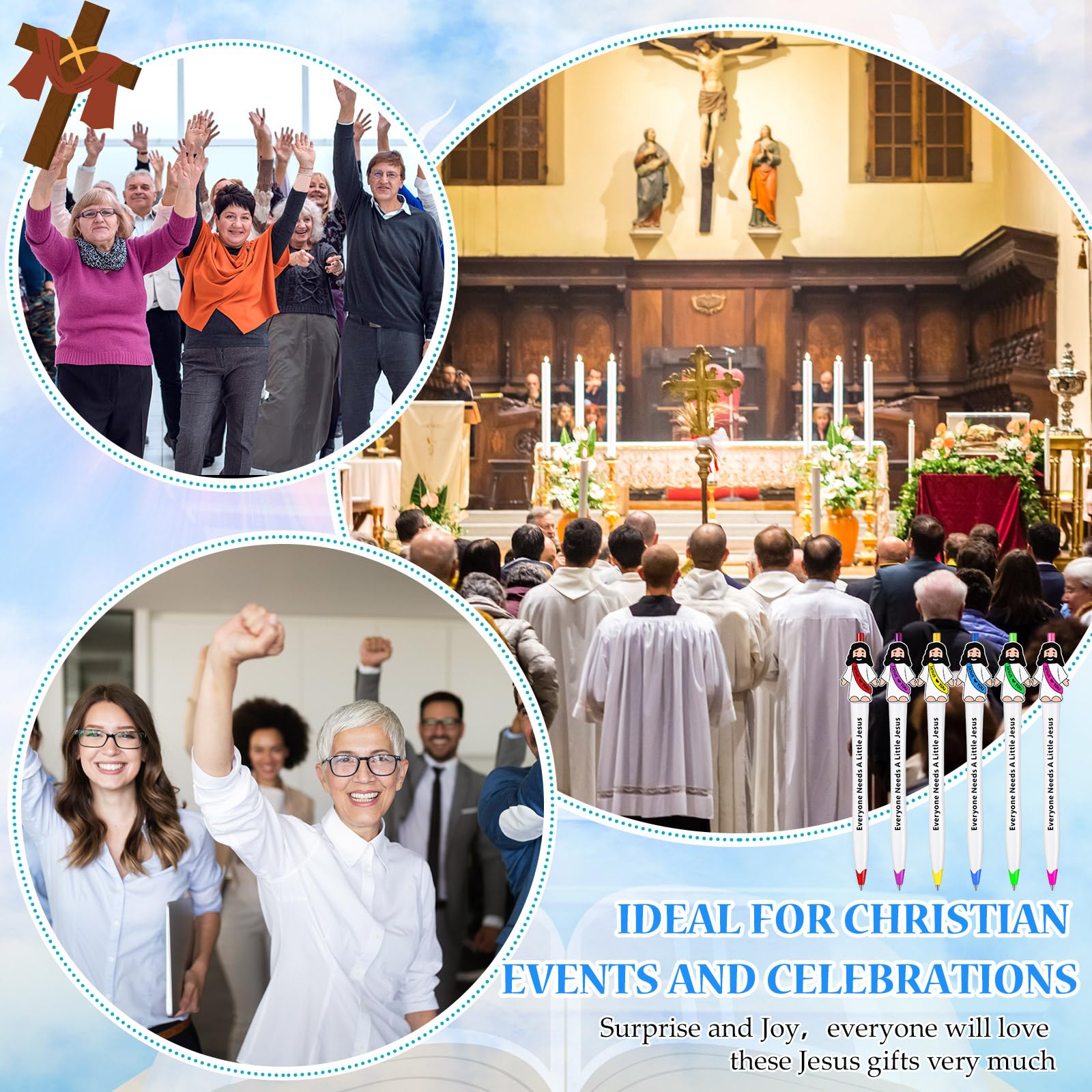 24/20Pcs Bible Verse Ballpoint Pen Jesus love You Pen for Sunday School Baptism Gift Easter Basket Stuffer Inspirational Ballpoint Pen for Men Women Bible Study and Daily Use School & Office Stationery Supplies 24/20Pcs Bible Verse Ballpoint Pen Jesus love You Pen for Sunday School Baptism Gift Easter Basket Stuffer Inspirational Ballpoint Pen for Men Women Bible Study and Daily Use School & Office Stationery Supplies