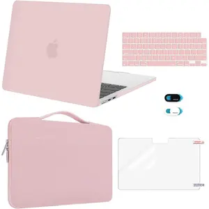 MOSISO Compatible with MacBook Air 13 inch Case 2026 2025 2024 2023 2022 M4 A3240 M3 A3113 M2 A2681, Hard Shell&Sleeve Bag&Keyboard Skin&Webcam Cover&Screen Film for MacBook Air 13.6