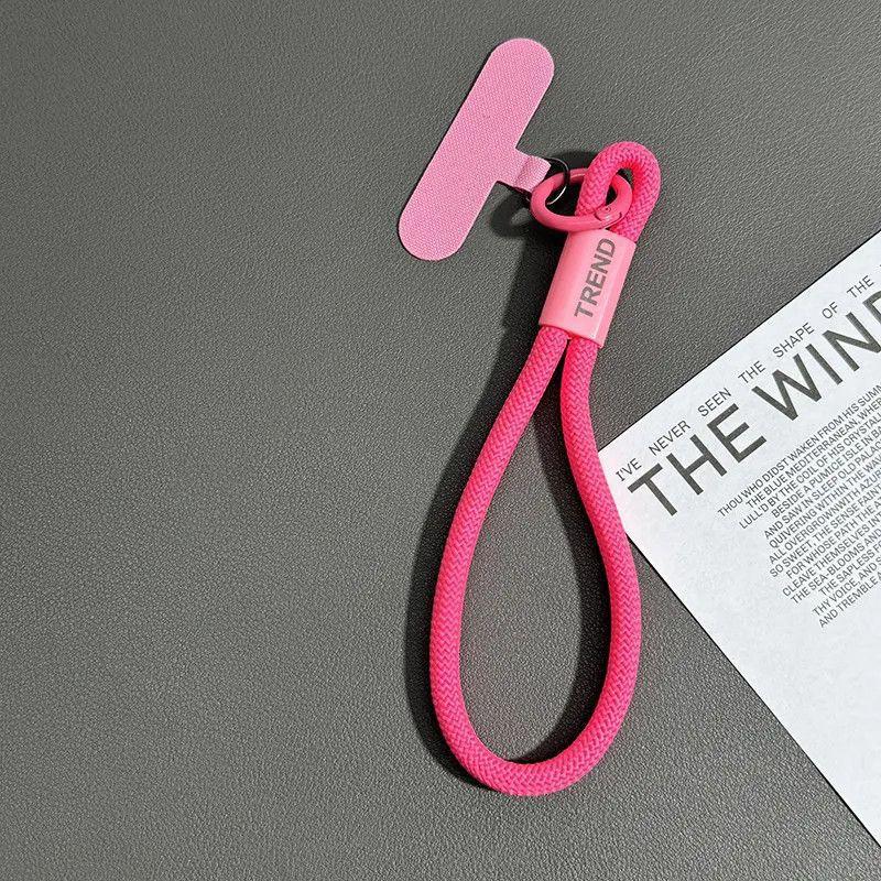 Colorful phone lanyard strap set | Adhesive tab + loop cord | Handy anti-drop grip & cute accessory