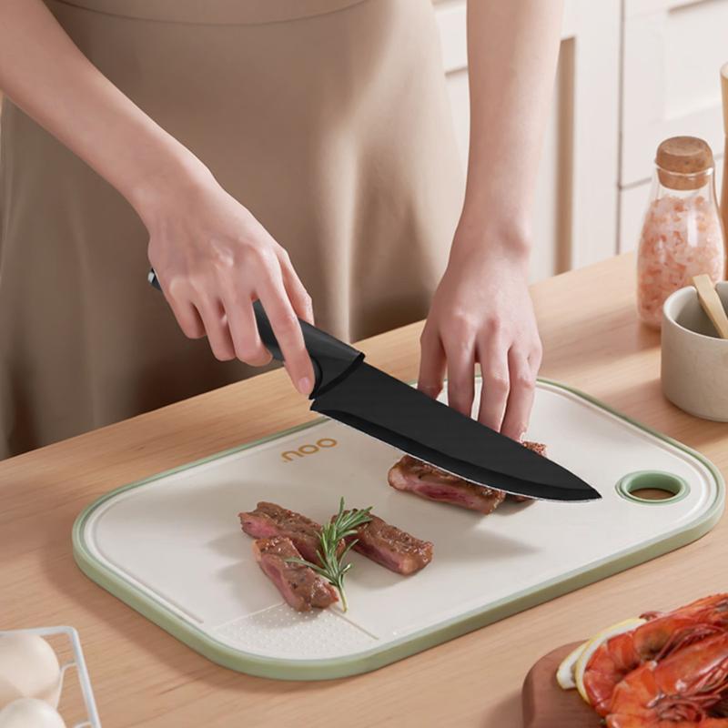 15-Piece Stainless Steel Kitchen Knife Set, Including Knives and Scissors, with Knife Block – All-in-One Cutting & Storage Solution for Modern Homes. Utensils Kitchenware Silicone