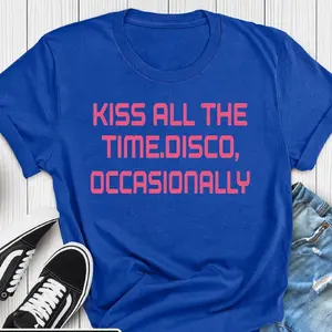 Kiss All The Time Disco Occasionally Graphic Tee, HS Album Tour Concert T-Shirt, a Perfect Gift for Fans
