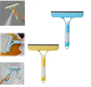 3 in 1 Spray Squeegee, 3 in 1 WindowSqueegee Cleaner, Spray WindowSqueegee Cleaner  with SprayBottle, for Car, Window glass bathroom brush home scraper