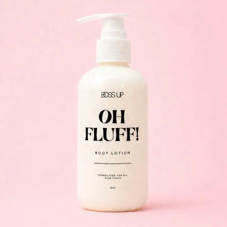 OH FLUFF! Marshmallow Body Lotion by BossUp Cosmetics - Formulated for All Skin Types - 8oz Bottle - Gentle & Nourishing Formula