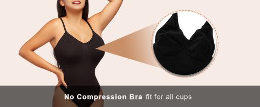 Women's Shapewear Bodysuit Tummy Control Body Shaper Seamless Sculpting Snatched Waist Body Suit