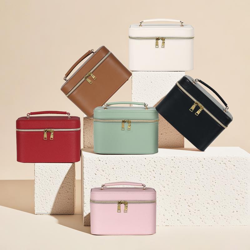 Vanity Case with Lighting Portable Mini Makeup Bag Cosmetic Bag Travel Makeup Case Organizer For Women Toiletry Bag for Girls Traveling With Handle Artist Storage Bag