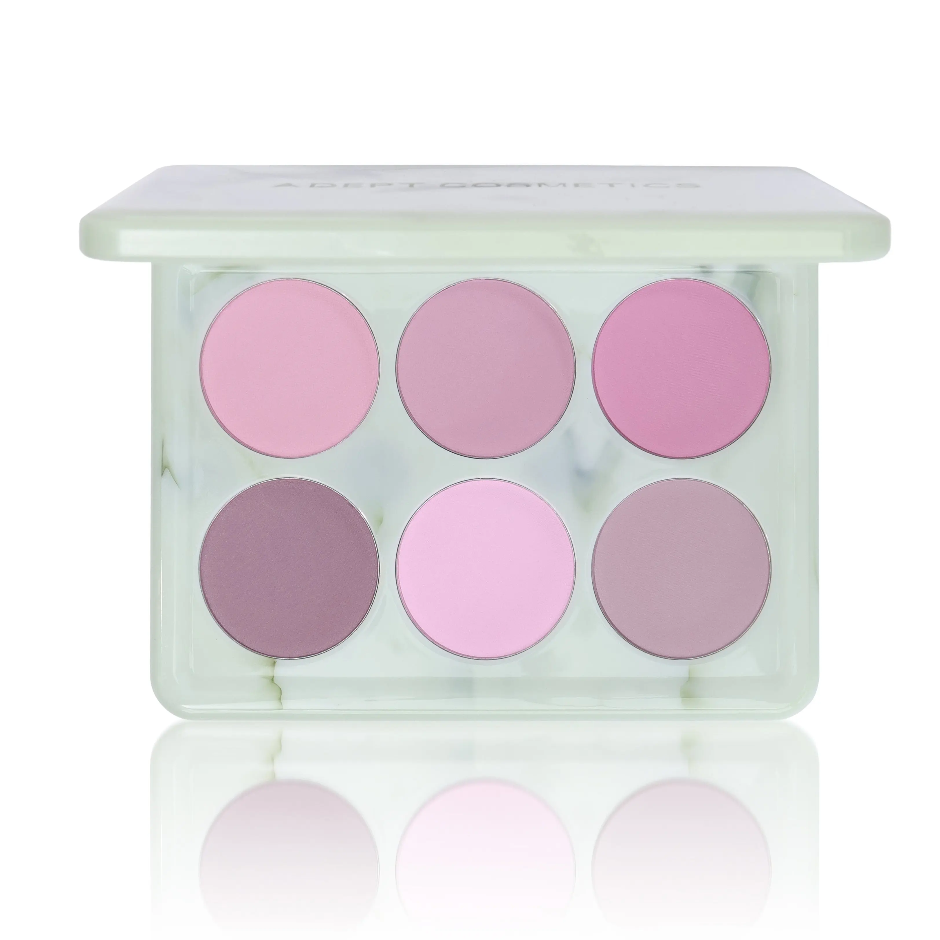 Muted Dahlia Blush Palette - 6 Pink Toned Shades - Airbrushed Soft Finish