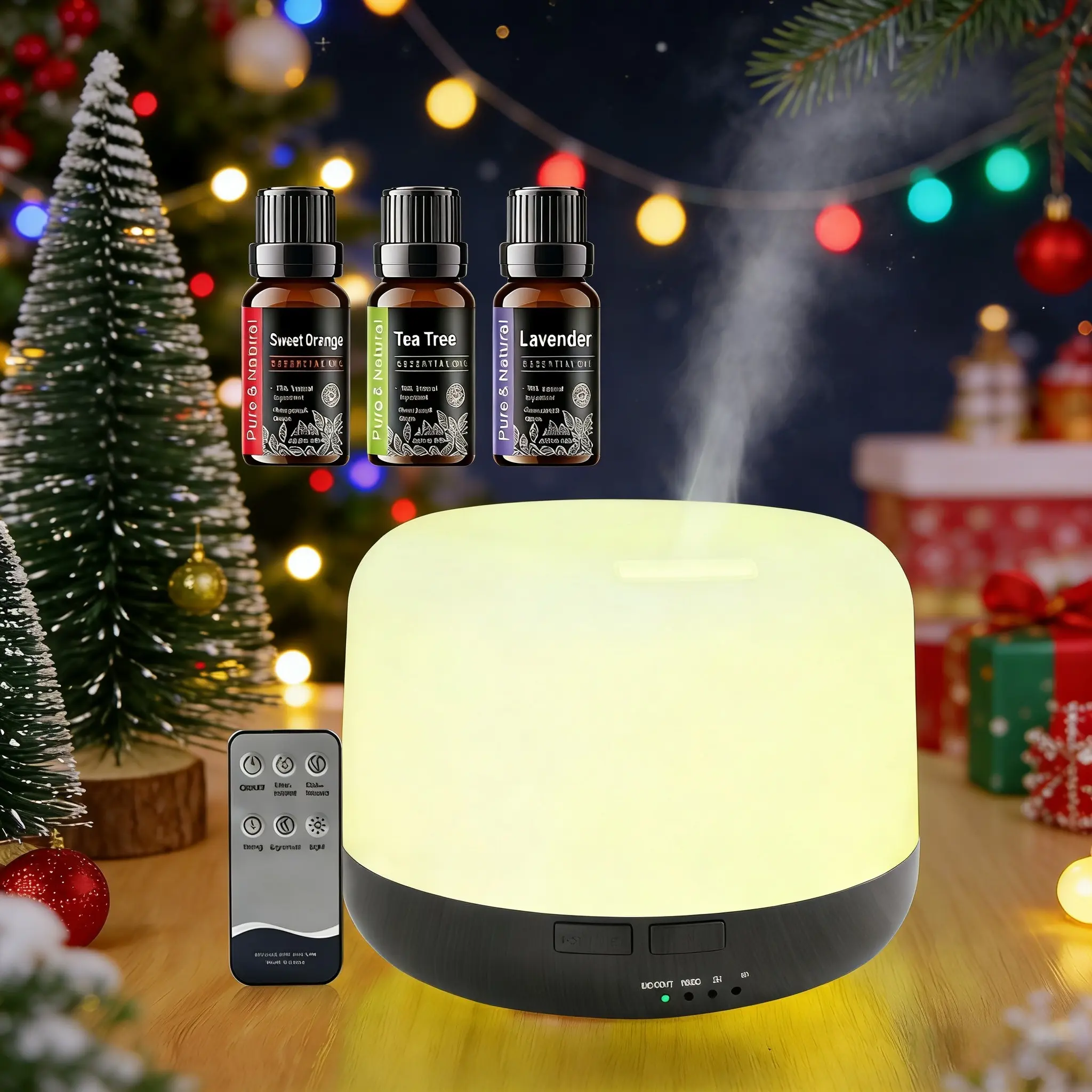 500ml Ultrasonic Aroma Diffuser Humidifier - Antistress Cool Mist Humidifier with Automatic Off Switch, Waterless Operation for Bedroom, Home, Office, Antistress Humidifier,back to school,back to school haul