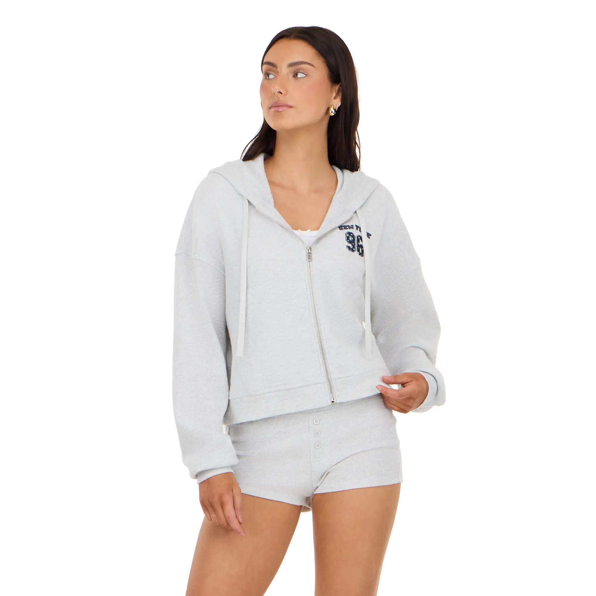 Forever 21 Zip hoodie with graphics