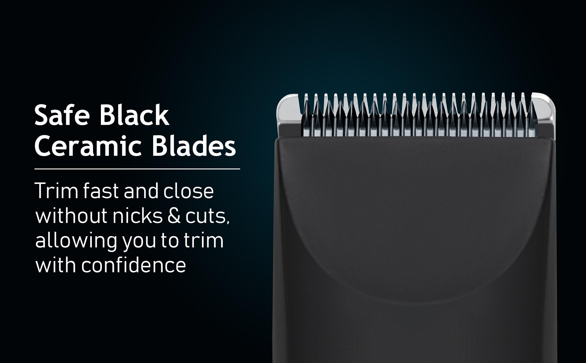 OLOV Anti-Nick Body & Ball Trimmer - Safe Ceramic Blade Groomer for Men