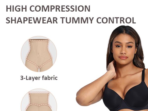 FeelinGirl Shapewear Tummy Control Shapewear Shorts Butt Lifting Panties Breathable Womenswear Fits