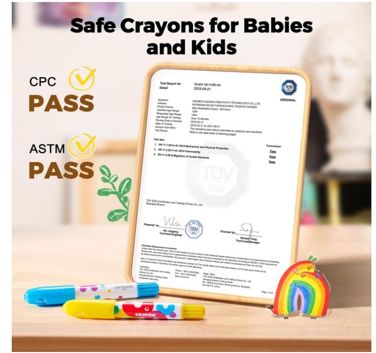 Jar Melo Jumbo Crayons for Toddlers, Colors TwistJoy Crayon Non Toxic Washable Easy to Hold Large Crayons,Gift for Boys and Girls Back to School