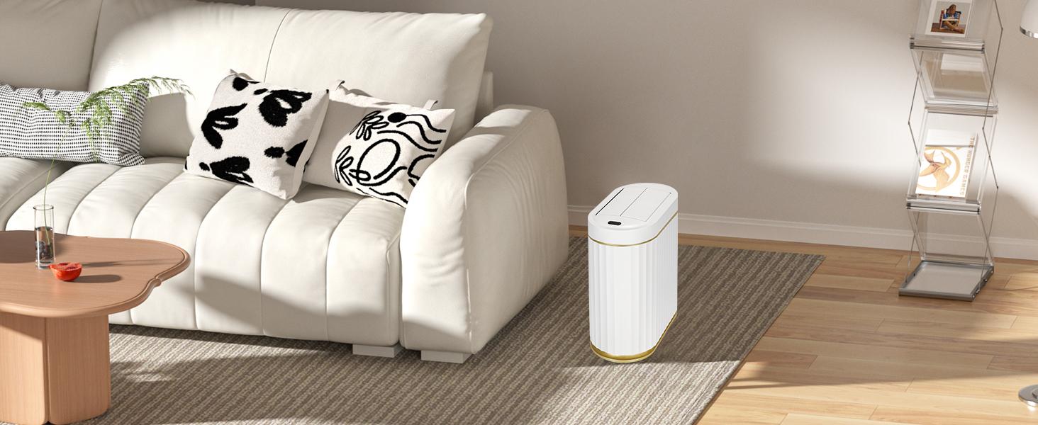 Smart Sensor Hands-Free Trash Can 2 Gallon, Free Trash Bags & Batteries Included, Out of Box Use Touchless Smart Trash Can with Lid, Giftable Trash Cans for Kitchen Home Elders Expectant Mothers
