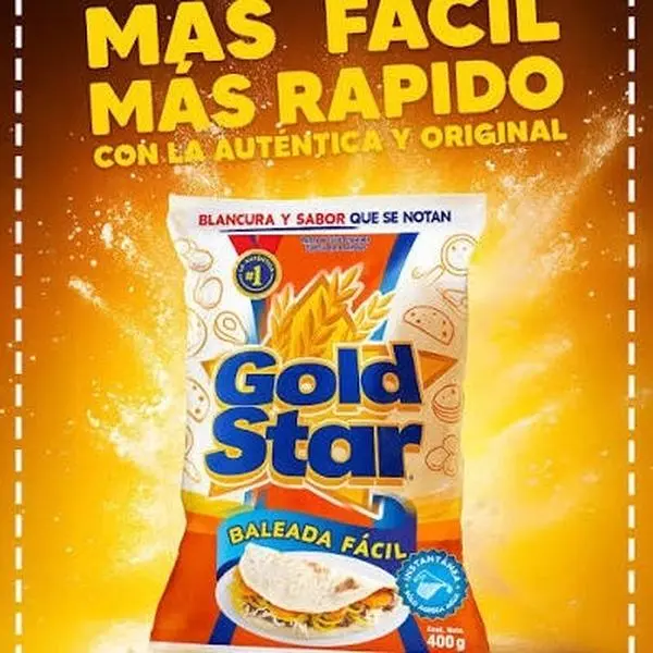 2 Bolsas Gold Star Harina de trigo preparada 400gr