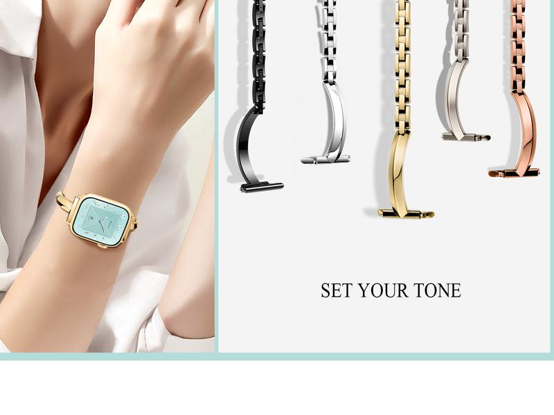 Missair T-Bracelet Stainless Steel Band Compatible with Apple Watch Series 10-1 SE Ultra for Women Girl - Metal Adjustable Strap Elegant Wristband Gold Finish Anti-Corrosion Protection