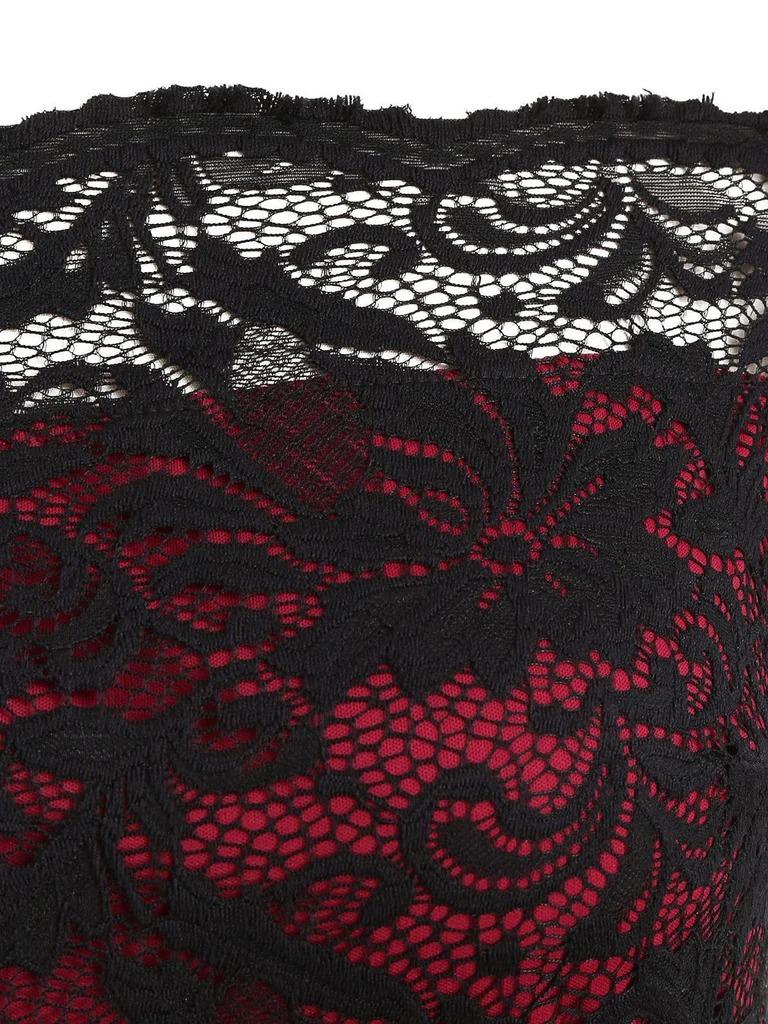 1950S OFF SHOULDER LACE SWING DRESS Formal Womenswear