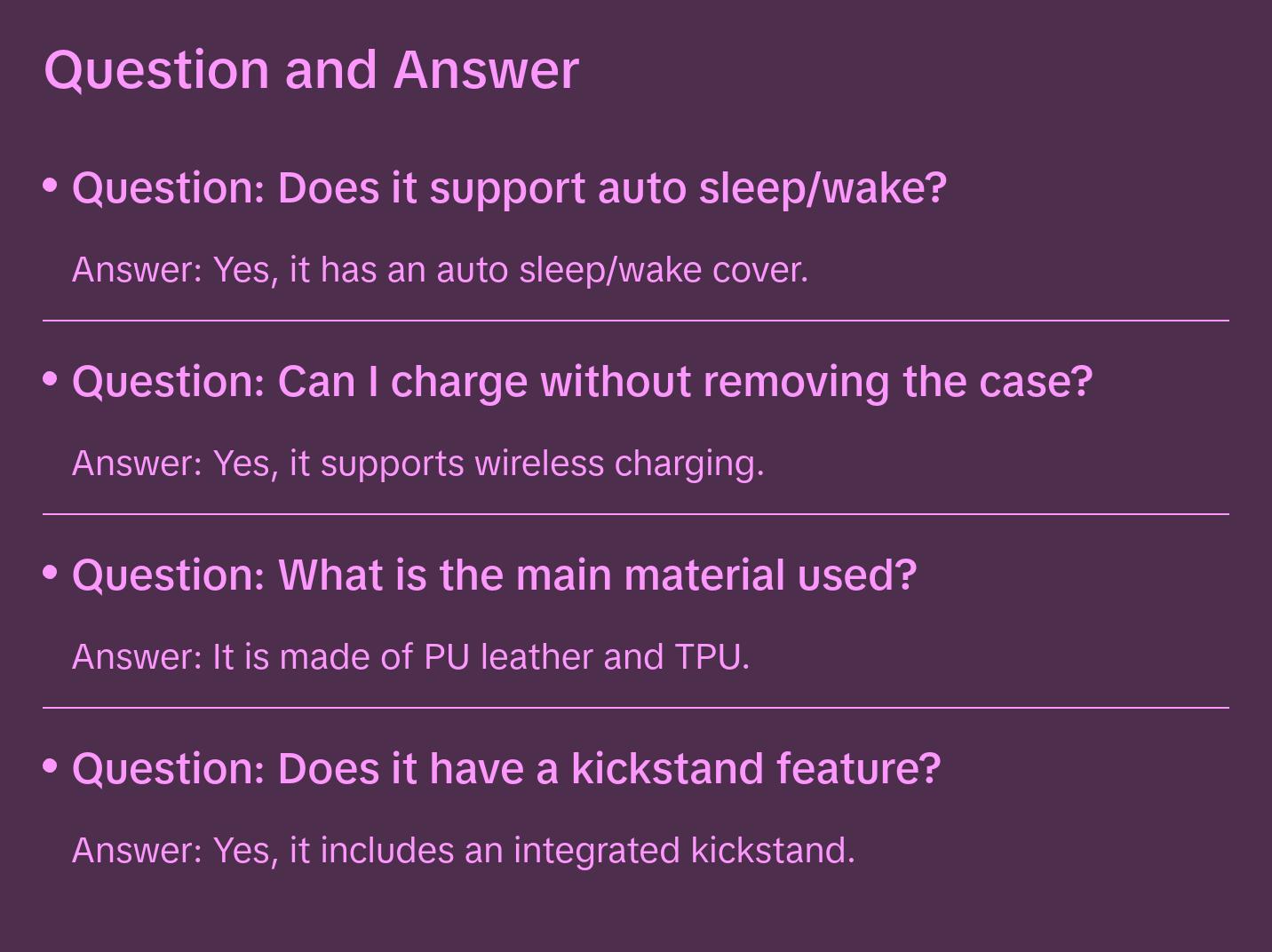 Inspire Series Tri-Fold Purple Marble Folio Case - Amazon Fire HD 10