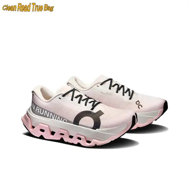 Lightweight Pink & White Low-Top Running Shoes, Breathable Engineered Mesh Upper with Black Laces & Grey Side Accents, Unique Honeycomb Cushioned Outsole, Ideal for Gym, Running & Streetwear