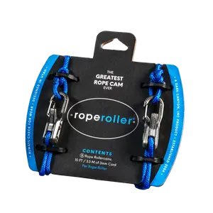 Roperoller The Original Rope Tightening Tool & Tensioner 2-Pack with Rollercam Technology – Heavy-Duty Tie Down for Outdoors, Tarps, Boating & Camping Gear – Includes Reflective Cord & Carry Case