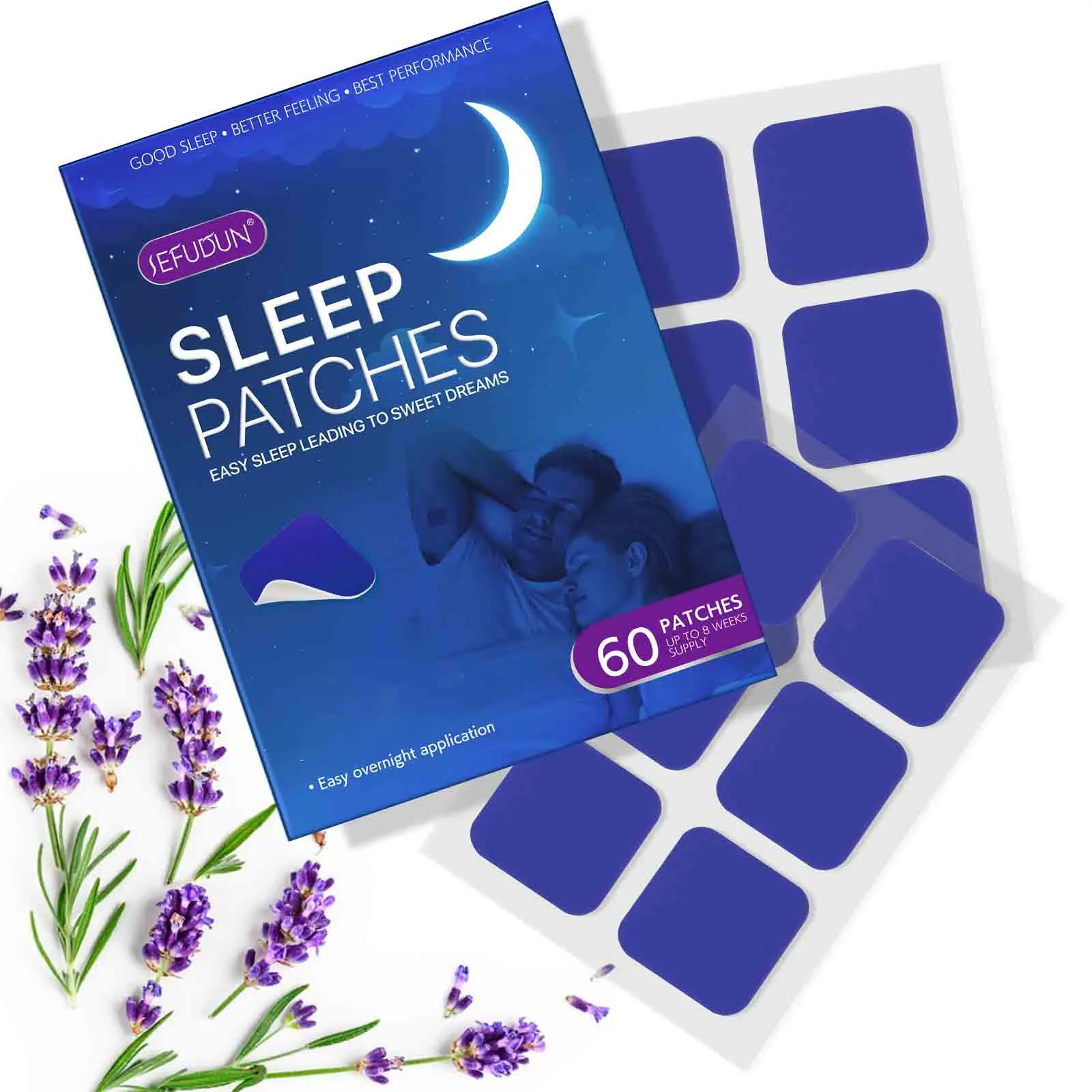 Sefudun Sleep Patches,Melatonin Patch for Adults, Microdart Sleep Patch with Magnesium Glycinate L-Theanine Sleep Support Supplement Long-Lasting Night, Relax & Wake Up Refreshed for Men & Women summerwins,sunscreen