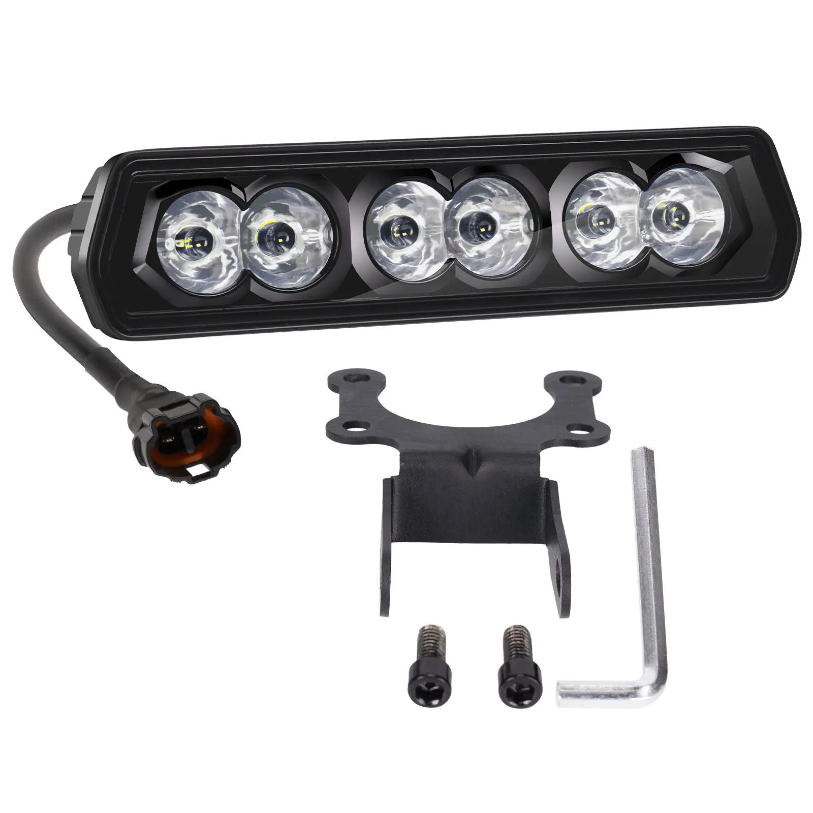 YCHOW-TECH Dirt Bike LED Light Bar 60W 6000LM Motorcycle Headlight Kit CREE LED Pod Light Bar Screwless Spot Off Road Driving Fog Lights Universal for CRF110 CRF250F KLX110 TTR110 TTR110E RM85 YZF450
