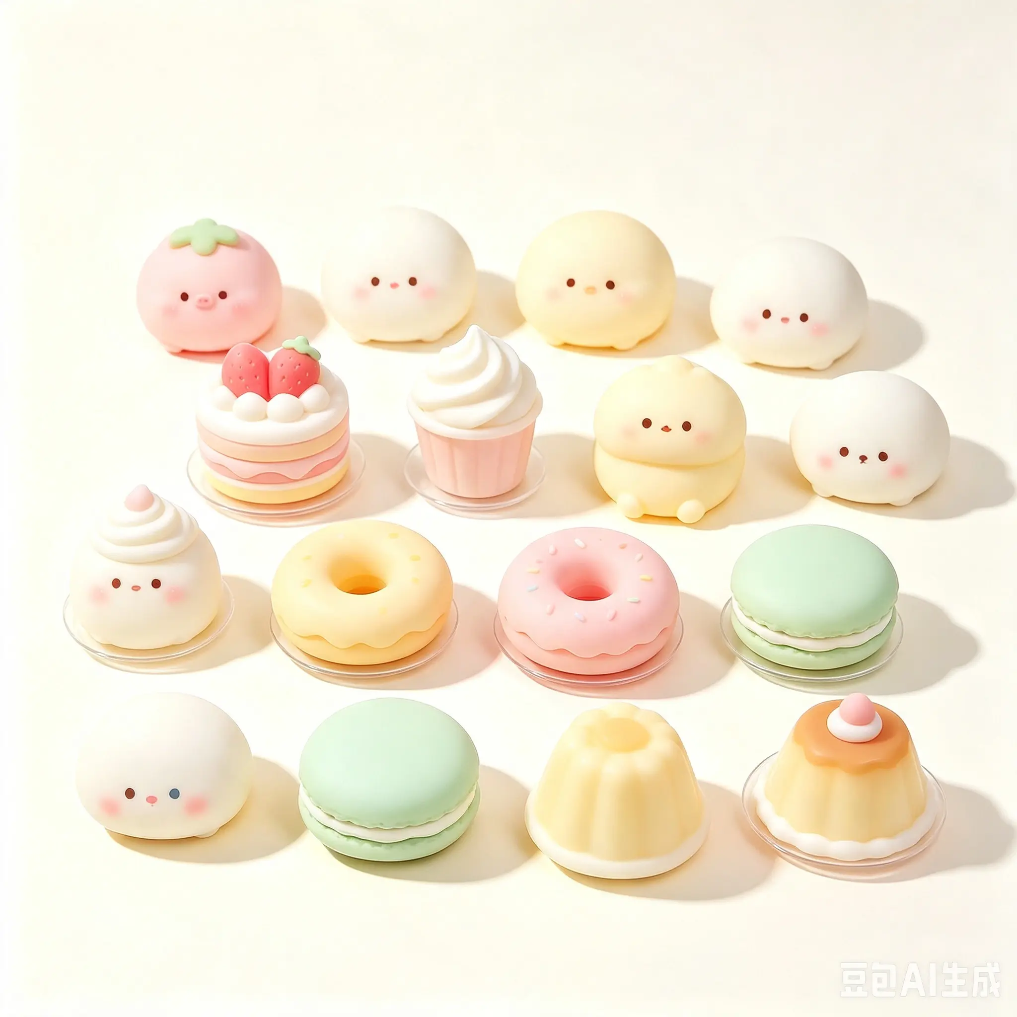 stress relief toy, kawaii squeeze toy, mini animal squishy, desk ornament, kids party favor, cute sensory toy