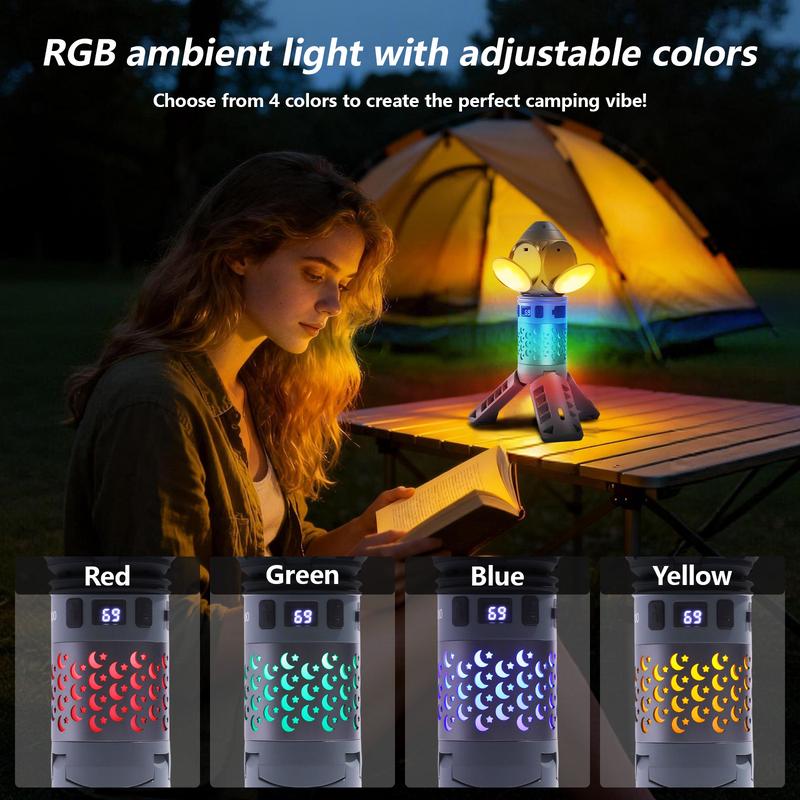 SKYFIRE Portable Camping Light, Telescopic Camping Lantern (with Rechargeable Power Supply), High Lumen Dimmable Magnetic Tent Lamp — Outdoor Work Light for Hiking, Camping, Home Emergencies SKYFIRE Portable Camping Light, Telescopic Camping Lantern (with Rechargeable Power Supply), High Lumen Dimmable Magnetic Tent Lamp — Outdoor Work Light for Hiking, Camping, Home Emergencies