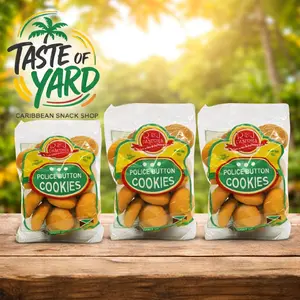 R&J Pastries Police Button Cookies 56g | Authentic Jamaican Butter Cookies