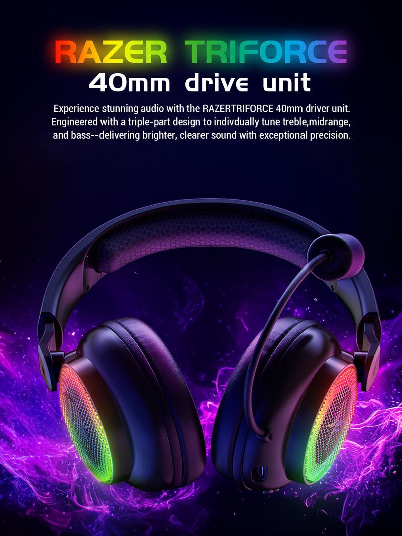 [Buy One Get One Free] TAGRY TRONICX K3/K12 Wireless Gaming Headset Version 5.3, 7.1 Surround Sound, 50mm Drivers, Low Latency ENC Microphone for PC PS4 PS5 for PC Laptop Headphone Audio for Gaming & Music