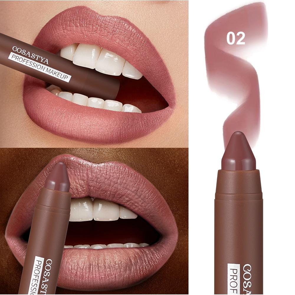 4Colors lip combo  -Waterproof, Intensely Pigmentedfor All Light Beige Types -Chocolate ColorPerfect Makeup Gift for Women -Lasting Waterproof  tint  -Lasting Matte Set Matte Long-Lasting lipstick Contouring  Creamy Matte Lipstick lippie lys lip gloss