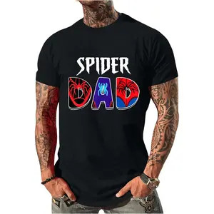 100% Cotton Mens Spider Dad Design Father's Day Matching Family Birthday T-Shirt