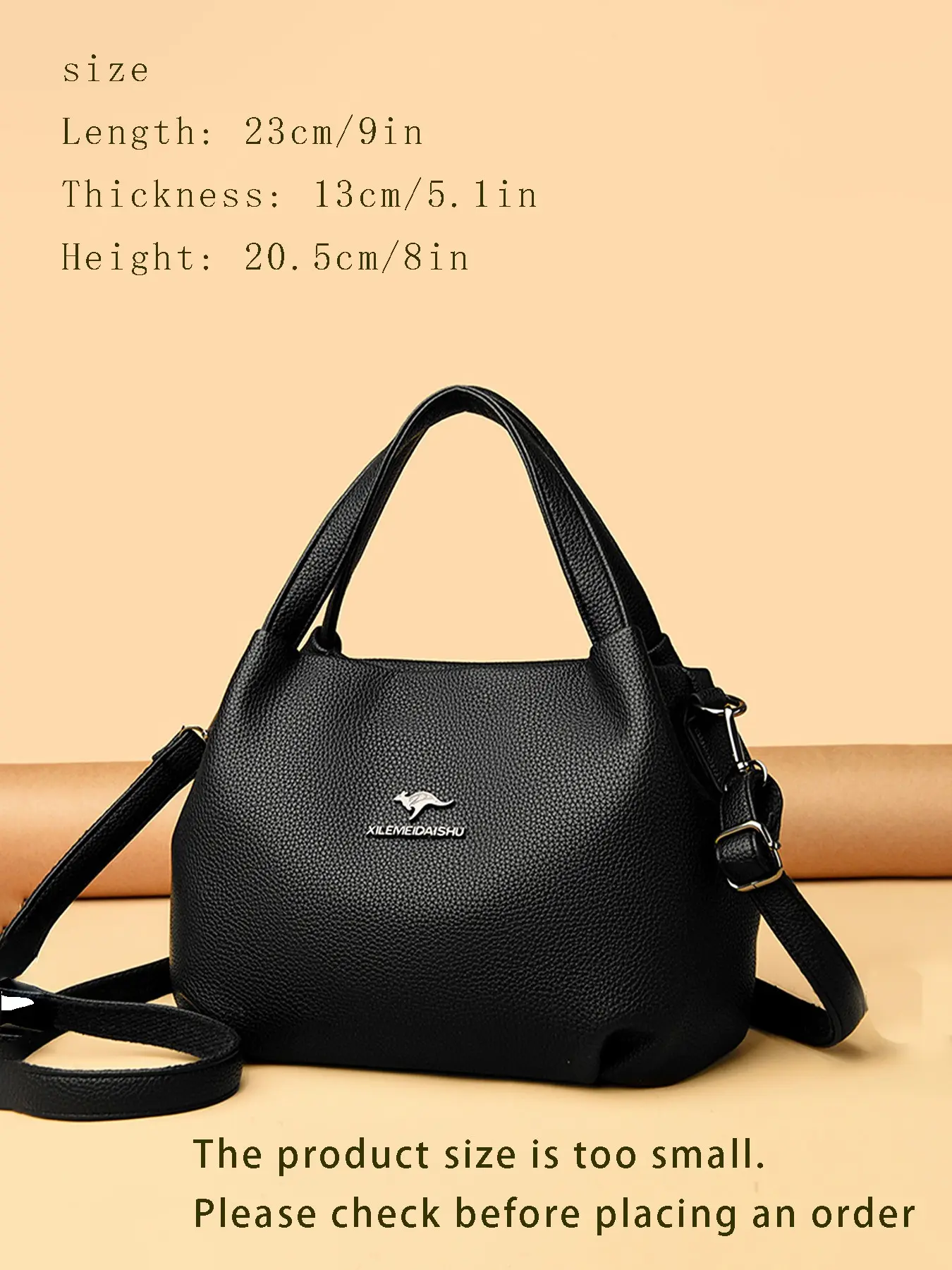 Ladies' Handbag Fashionable Simple Casual Commuter Bag Retro Solid Color Design, Versatile for Daily Commuting Shopping Work, Casual Everyday Bag
