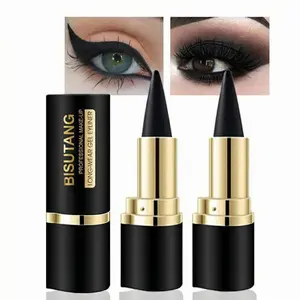 2PCS Lightly Gel Eyeliner,  Quick DryingEyeliner, Easy To Apply for Eye Makeup,BISUTANG Professional Daily Makeup Accessories, TheEffect Varies According To Skin Tone, Need ToSet Makeup To Prevent Smudge, Christmas Gift