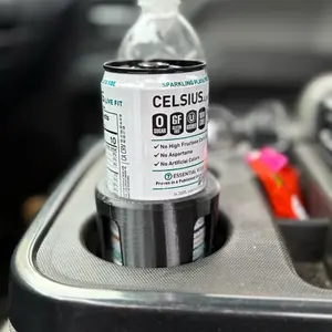 Slim Can Car Cup Holder Adapter – 12oz Skinny Can Insert for Cars, Truck & SUV, Secure Drink Holder, Energy drink