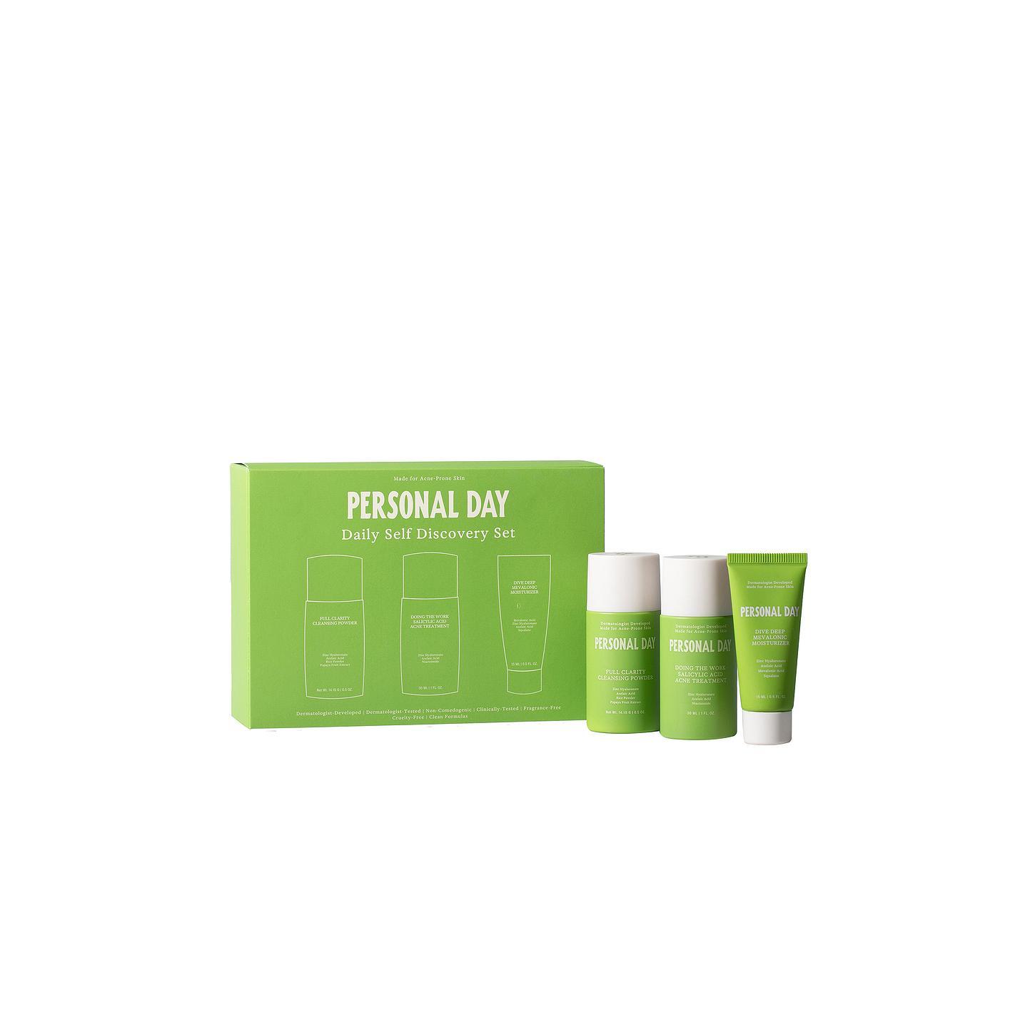 Personal Day Self-Discovery Skin Care Kit, Lactic Acid Cleanser for Acne Repair & Moisture Boosting Personal Day Self-Discovery Skin Care Kit, Lactic Acid Cleanser for Acne Repair & Moisture Boosting