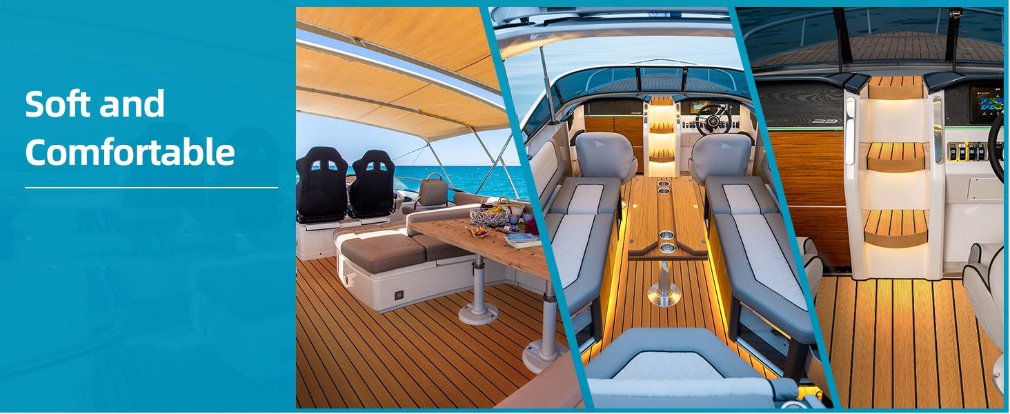 EVA Foam Boat Flooring, EVA Foam Boat Decking 94.5''x35.4''/23.6'',with 3M Adhesive Backing, Non-Slip Decking Faux Teak Sheet For Marine Boat Kayak, Yacht, Swimming Pool RV Floor EVA Foam Boat Flooring, EVA Foam Boat Decking 94.5''x35.4''/23.6'',with 3M Adhesive Backing, Non-Slip Decking Faux Teak Sheet For Marine Boat Kayak, Yacht, Swimming Pool RV Floor