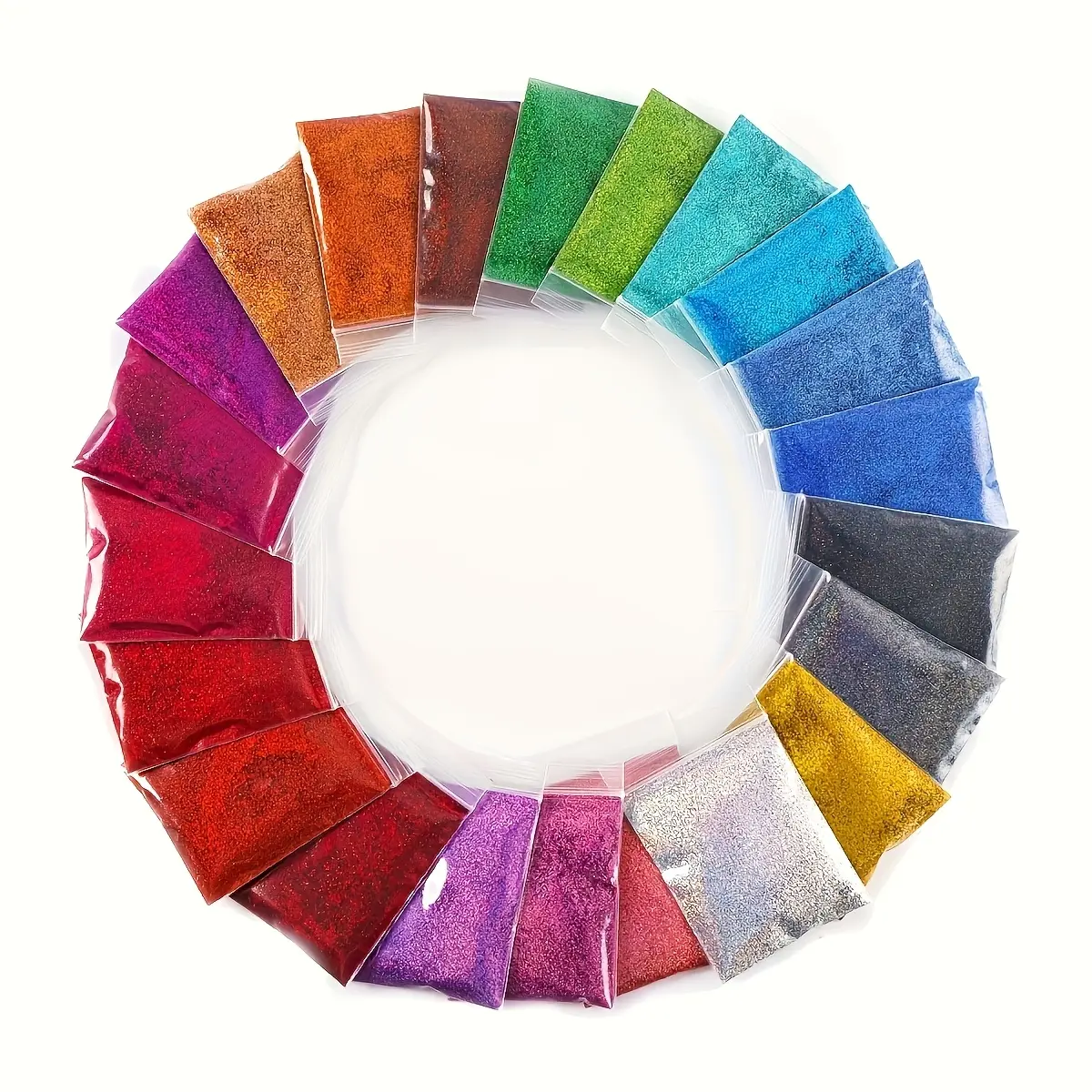 3.88oz 22-Color Ultra Fine Holographic Craft Glitter Set - Decorative Glitter for DIY Nail Art, Resin Casting, Holiday Crafts (Home & Festive Party Supplies)