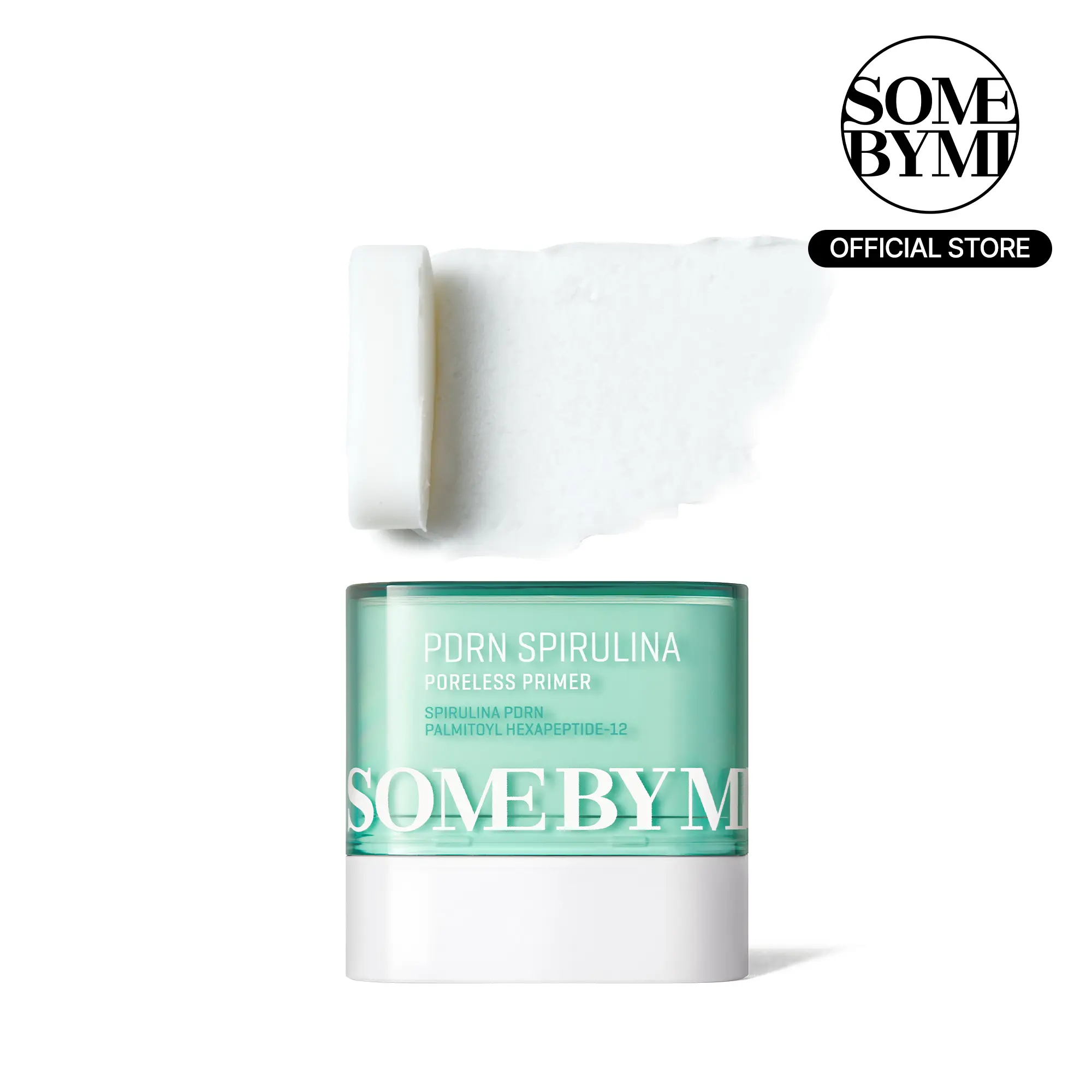 PDRN Spirulina Poreless Primer 0.35oz - Korean Skincare - Vegan Face Primer Stick to Blur Pores, Control Sebum & Hydrate Skin