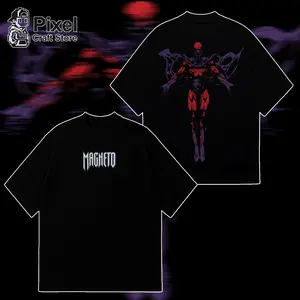 Magneto Graphic T-Shirt, Erik Lehnsherr Master of Magnetism Retro Tee, Vintage 90s Bootleg Style Streetwear, Oversized Unisex Heavyweight Tee