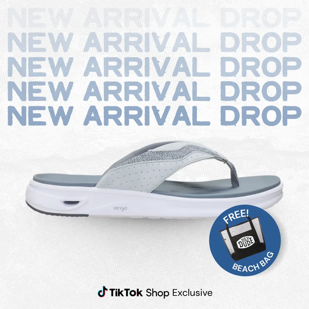 HEYDUDE HEY2O Flip Flop Mesh - Comfortable Sandals for Men