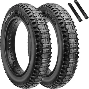 Hycline Ebike Replacement Fat Tire: 20x4.0 Inch Heavy Duty Folding Electric Fat Tires, All-Terrain High-Density Bicycle Tires for Street or Trail Riding