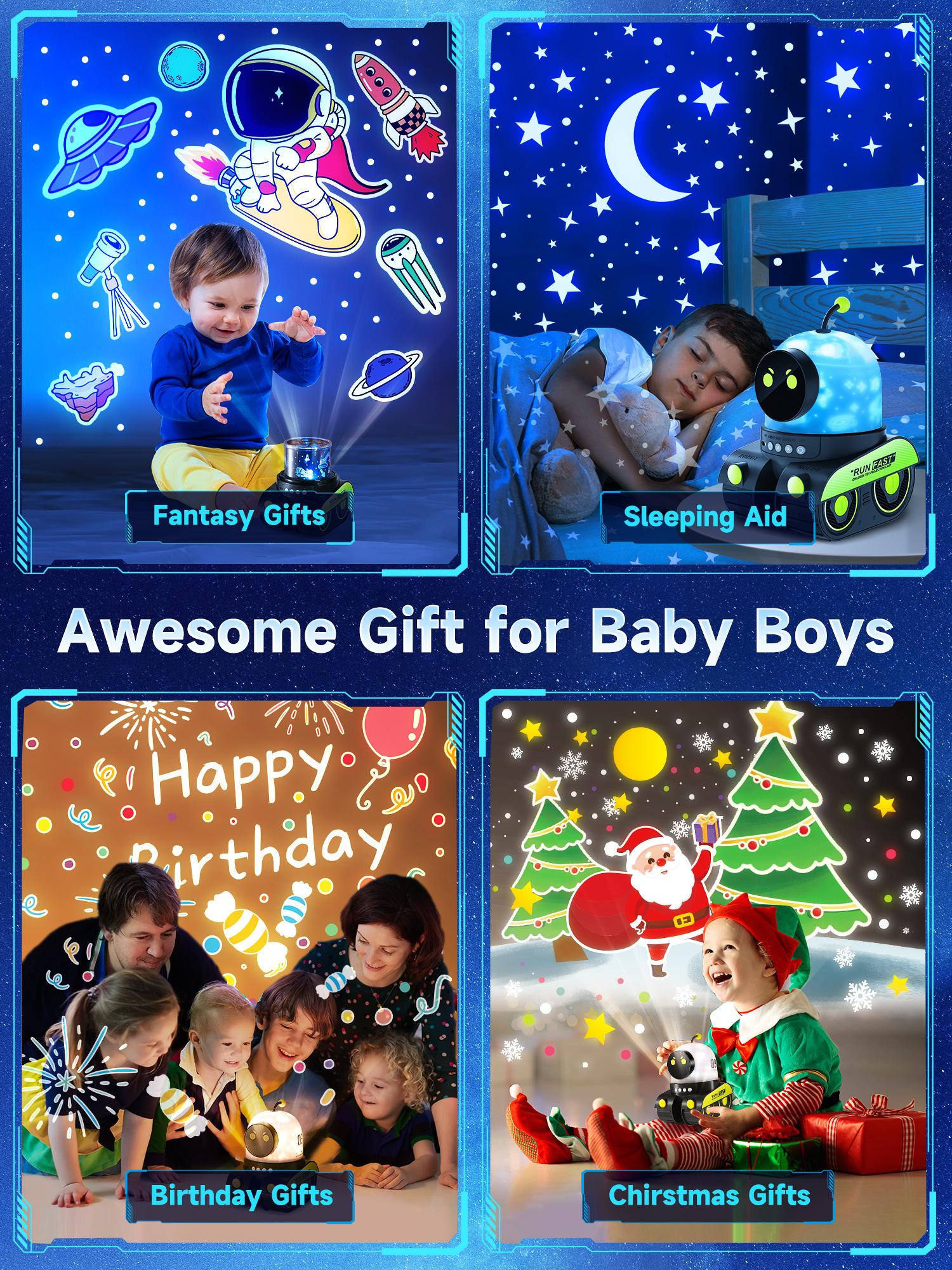 Onefire Kids Night Light, 15 Films+15 White Noises Baby Night Light Projector, Remote Control，Baby Projector Light for Kids，Baby Girl Gift，Baby Boy Gift，Birthday/Christmas Gifts for Girls Toys for Girls，Ages 1-10 [Energy Class F]