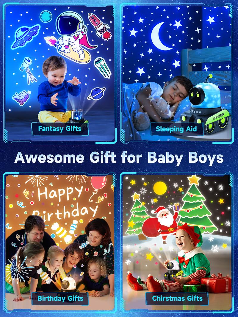 Onefire Kids Night Light, 15 Films+15 White Noises Baby Night Light Projector, Remote Control，Baby Projector Light for Kids，Baby Girl Gift，Baby Boy Gift，Birthday/Christmas Gifts for Girls Toys for Girls，Ages 1-10 [Energy Class F]