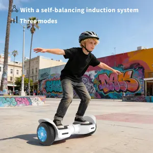 Commugo K3 Self-Balancing Hoverboard – UL2272 Certified Dual Motor LED Electric Scooter with Bluetooth Speaker, Up to 8.5 MPH, Ideal Birthday & Holiday Gift for Kids