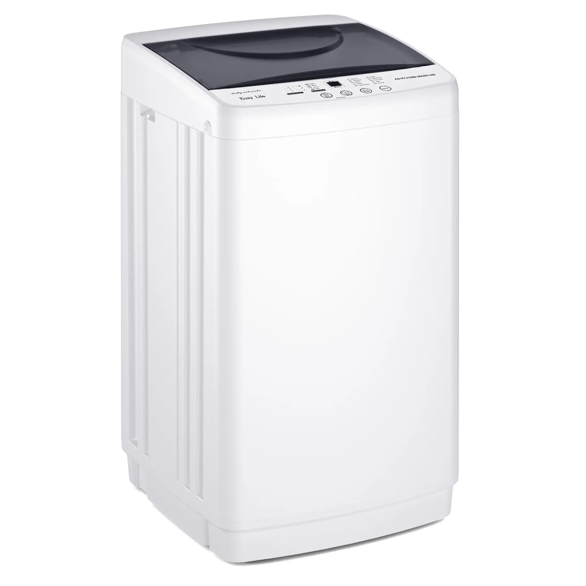 Portable Washing Machine, 7.7 lbs Full-Automatic Compact Laundry Washer, Stainless Steel Drum, 10 Wash Cycles, Auto-Balance Detection, LED Display, Mini Washer for Home, Apartment, Dorm