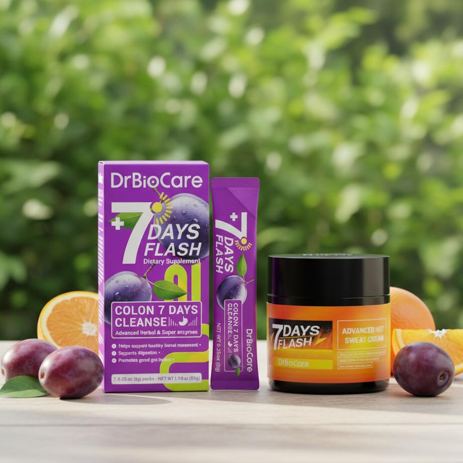 7 Days Flash Combo |Hot Sweat Cream + Gut Detox Supplement