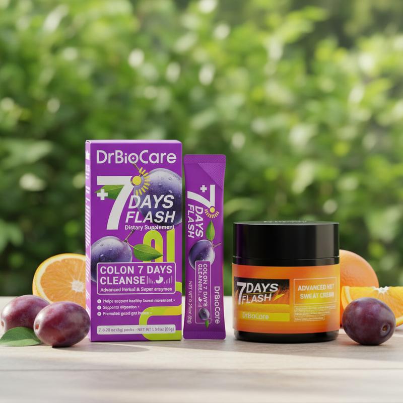 7 Days Flash Combo |Hot Sweat Cream + Gut Detox Supplement