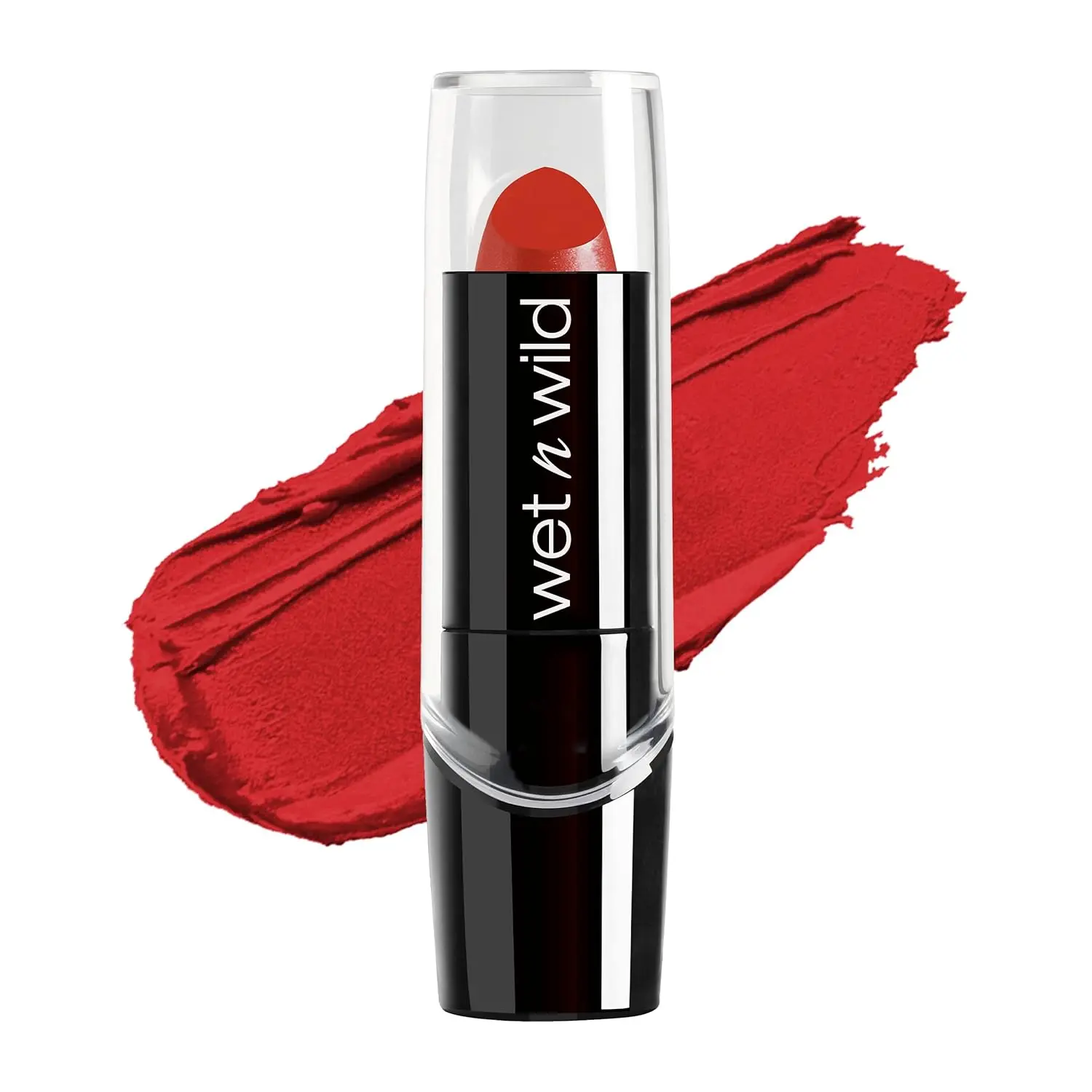 Wet n Wild Silk Finish Lipstick, Cherry Frost - Cruelty-Free Vegan Lipstick with Macadamia Oil & Vitamins, Conditioning, Moisturizing, Silicone-Free, Hydrating Buildable Color for Soft Silk Finish Lip Care