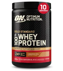 Optimum Nutrition Gold Standard 100% Whey Protein Powder, Cinnamon Roll, 0.68 Pound (Pack of 1)